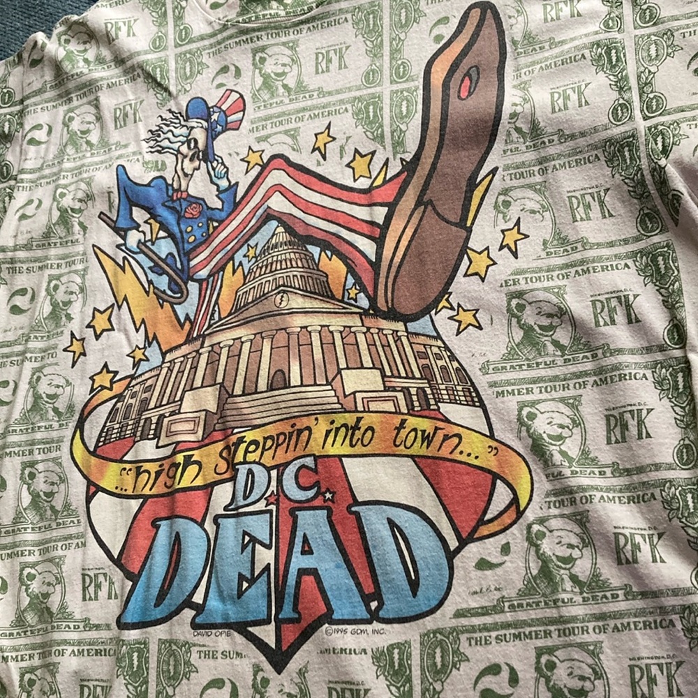 XL Grateful Dead High Steppin into town DC Dead tour June 1995